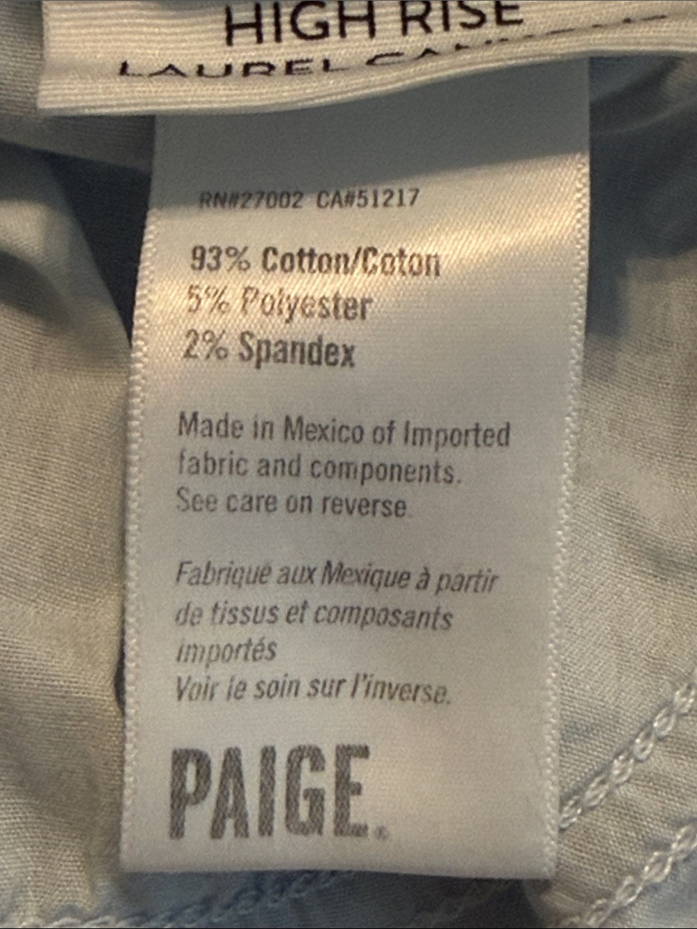 Paige High Rise Laurel Canyon Bootcut Jean Medium Wash Zane Size 27 - Picture 12 of 16